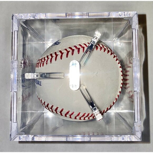 Official Rawlings MLB Baseball Signed By Nate Schierholtz In Clear Display Case - Picture 6 of 6